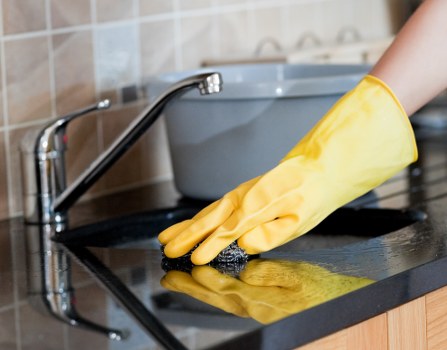 Petts Wood carpet cleaners working safely in a residential property