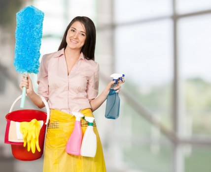 Sustainable carpet cleaning practices including waste sorting and reuse