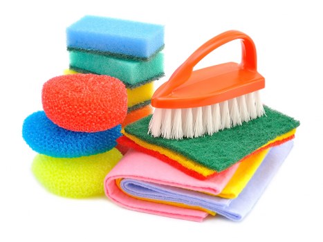 Professional carpet cleaning process in a home or business setting
